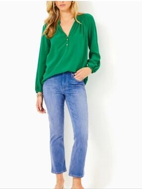 NWT Lilly Pulitzer Liza High Rise Crop Pants. Size 4